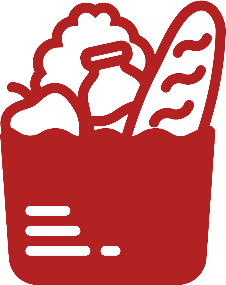Groceries For Families In Need - Grocery Shopping Icon Png Clipart (1200x1200), Png Download