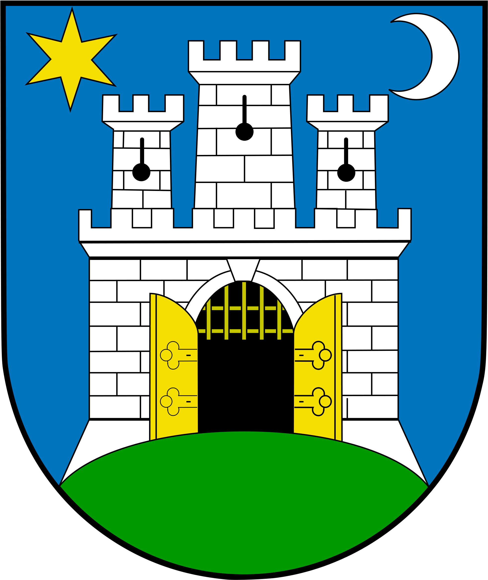 City Of Zagreb Logo Clipart (1200x1420), Png Download