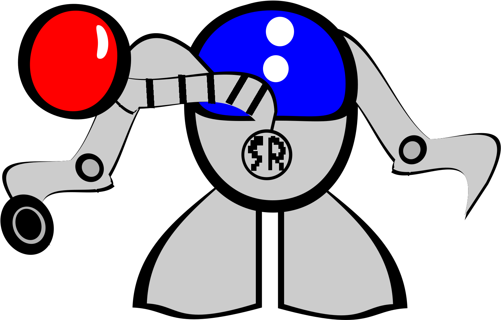 Robot Cliparts Black 15, Buy Clip Art - Robot - Png Download (960x614), Png Download