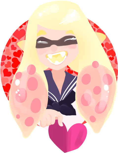 Inkling Girl - Cartoon Clipart (500x638), Png Download