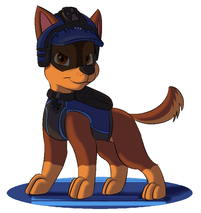 Paw Patrol Chase Fanart Clipart (609x665), Png Download