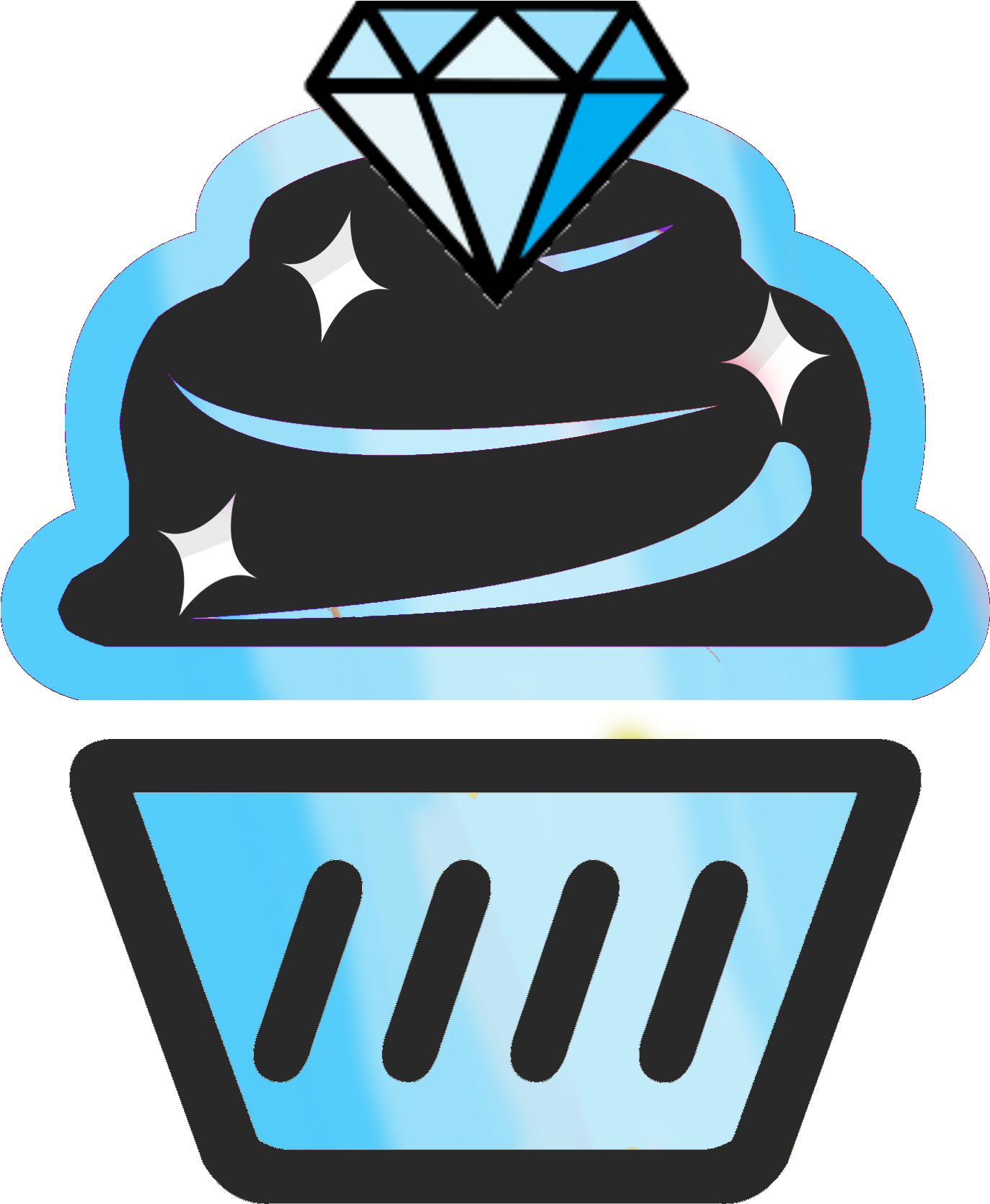 Diamond Cupcake Clipart (1670x1670), Png Download