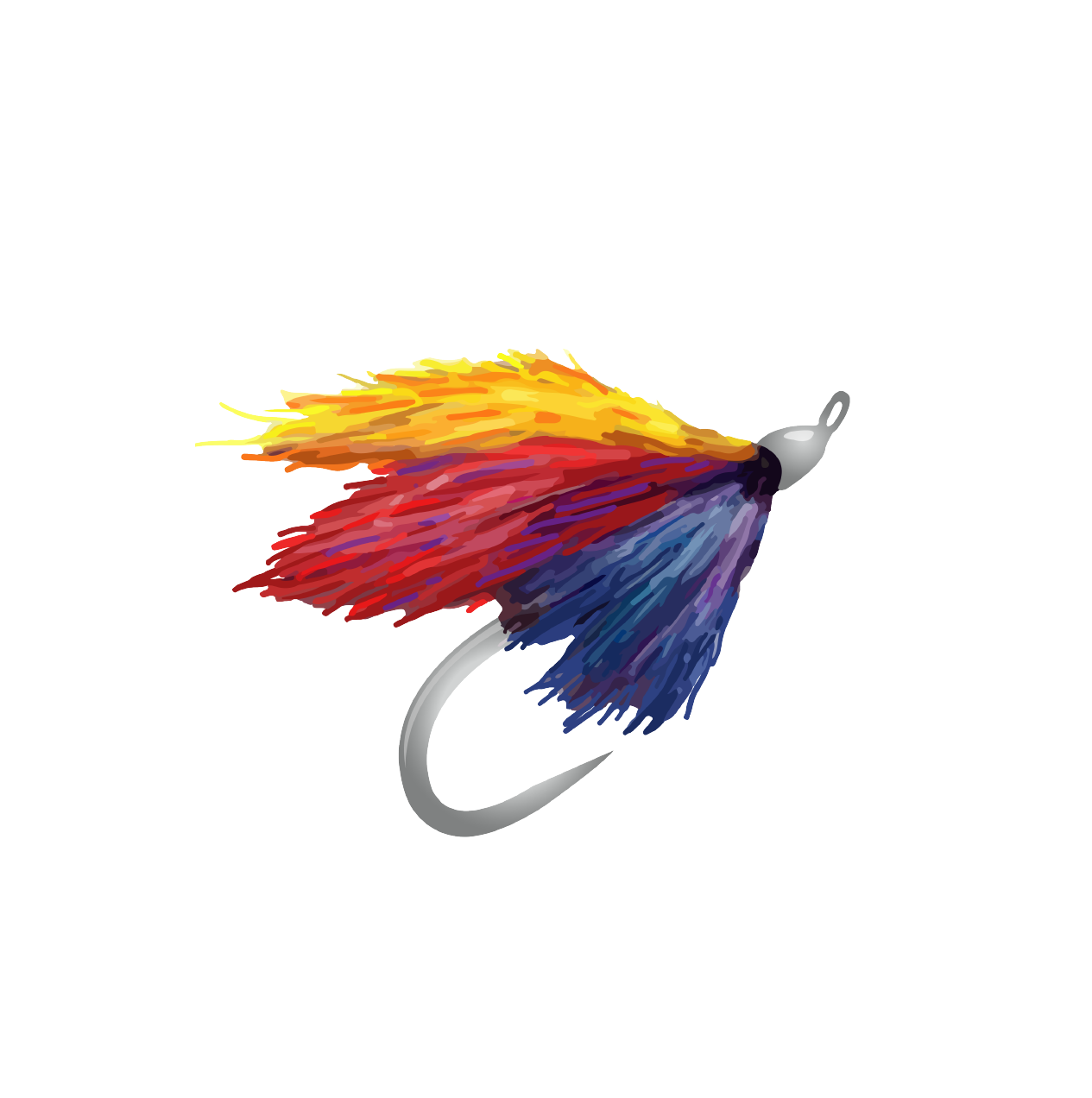 Fly Fishing Lesson For Two - Fly Fishing Clipart (1330x1369), Png Download