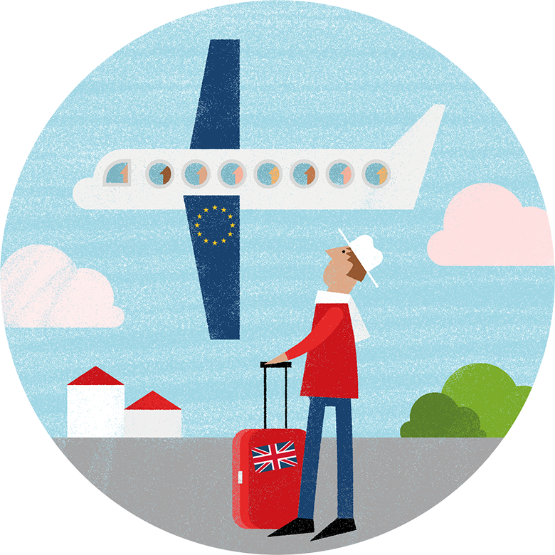 Air Travel Between Eu Countries Has Become Much More - Brexit Clipart (780x780), Png Download