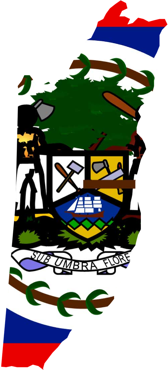 Belize Central America Flag Map Png Image Clipart (640x1280), Png Download