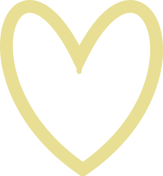 Clip Art - Gold Heart Outline Clipart - Png Download (552x596), Png Download