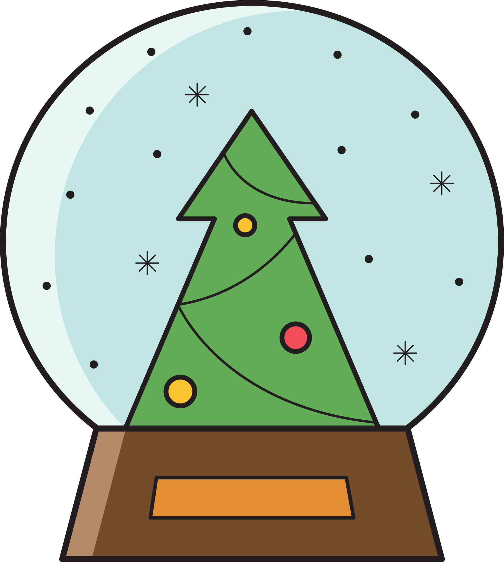 Snow Globe Clipart - Portable Network Graphics - Png Download (1752x1955), Png Download