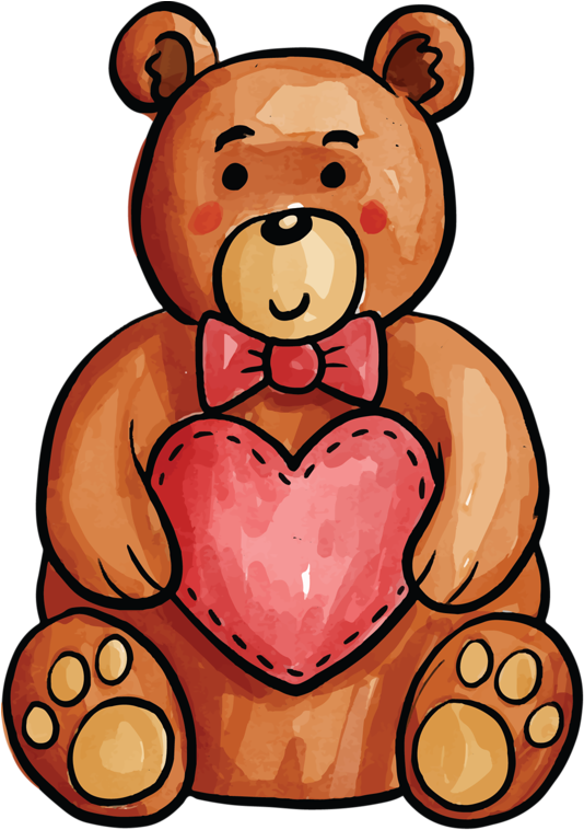 Teddy Bear Clipart (557x800), Png Download