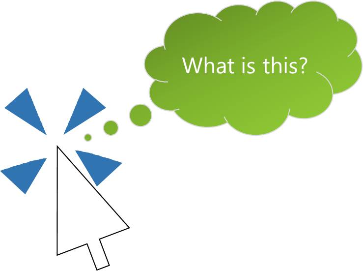 We Do See The Use Of Pointing In Some Packaged Software - Marketplace Clipart (739x551), Png Download