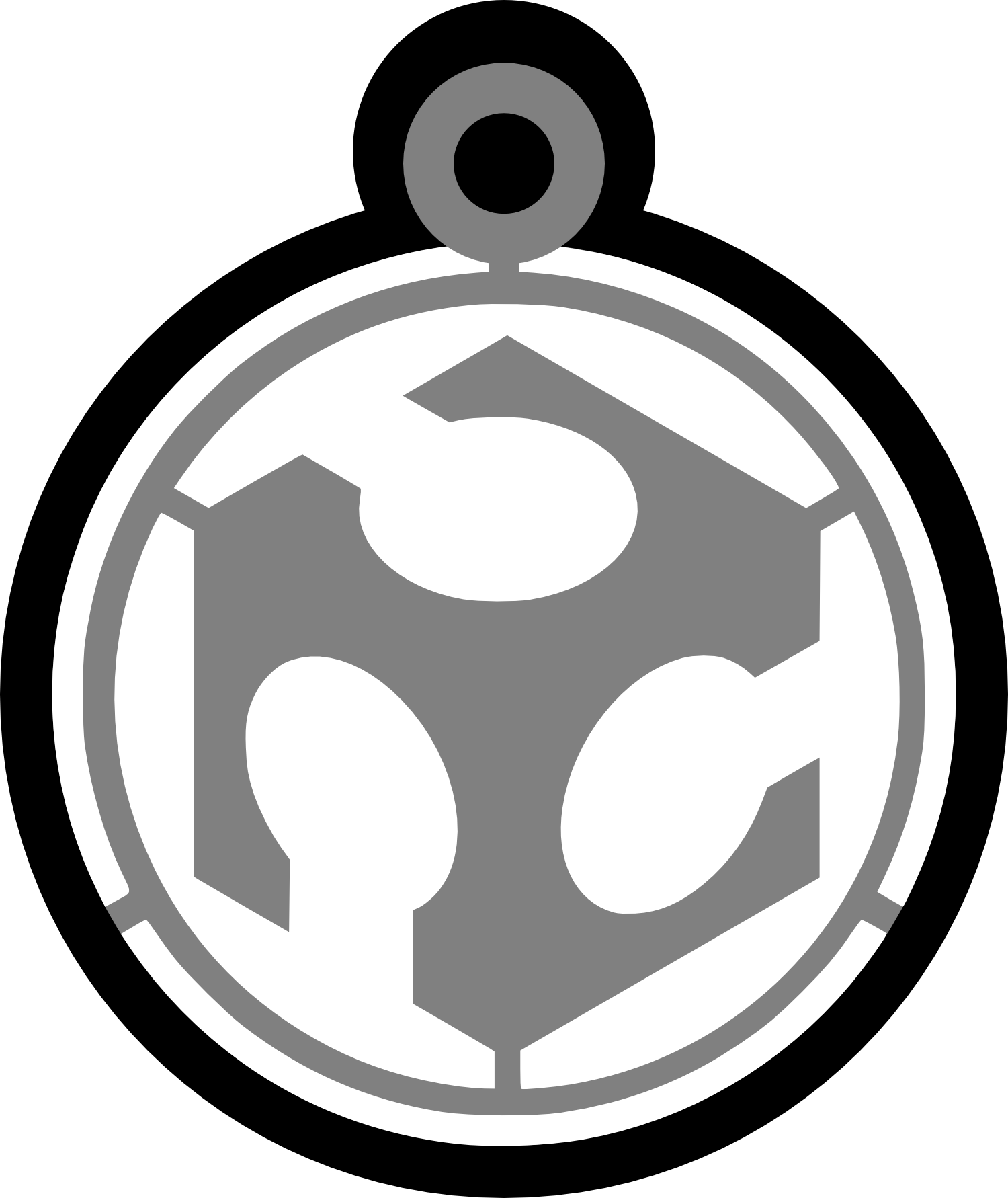 Note, Originally I Did A Bunny 3d Print And Casted - Circle Clipart (1500x1782), Png Download