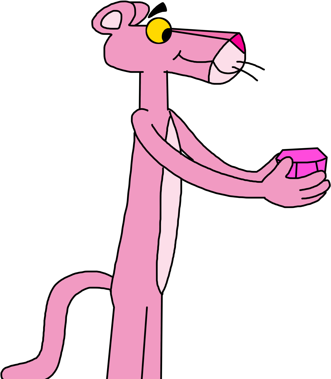 The Pink Panther Jewel Cartoon Transprent Png - The Pink Panther Clipart (1600x1600), Png Download