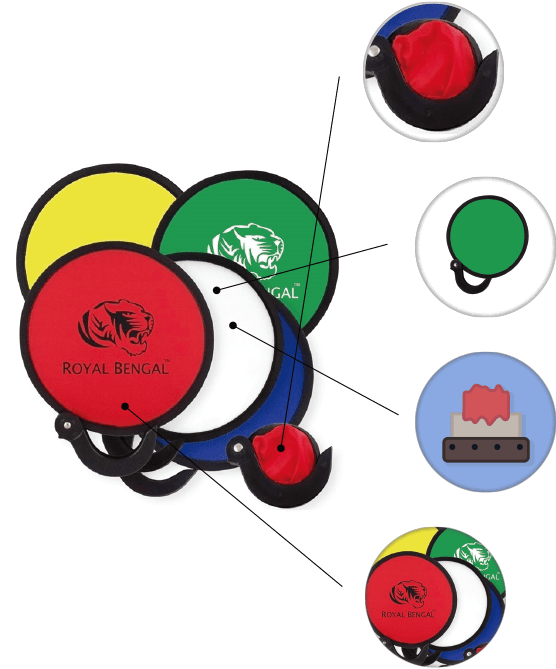 Folds Into Handle Portable & Reusable Custom Screen - 200 Custom Fan Foldable Nylon Fan Clipart (754x670), Png Download