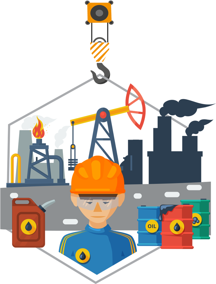 Maintenance / Production - Oil Refinery Clipart Png Transparent Png (994x986), Png Download