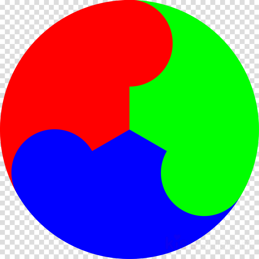 Ying Yang 3 Colors Clipart Yin And Yang Clip Art - Hewlett Packard Enterprise Png Transparent Png (900x900), Png Download