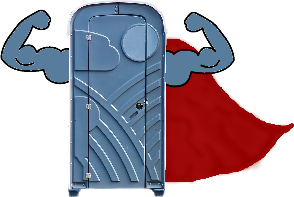 Portapotty, Porta Potties, Superhero, Sanitation Superhero, Porta