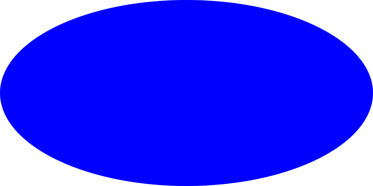 Oval With Oval - Circle Png Image Blue Clipart (1280x640), Png Download