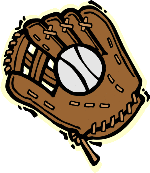 Baseball Bats - Baseball Glove Clipart (521x600), Png Download