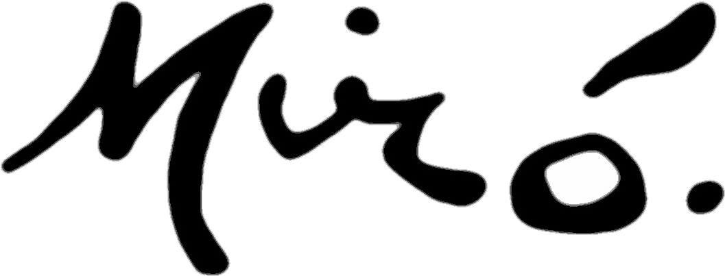 Image Freeuse Library Pillow Mirosignature - Joan Miro Signature Png Clipart (1233x562), Png Download