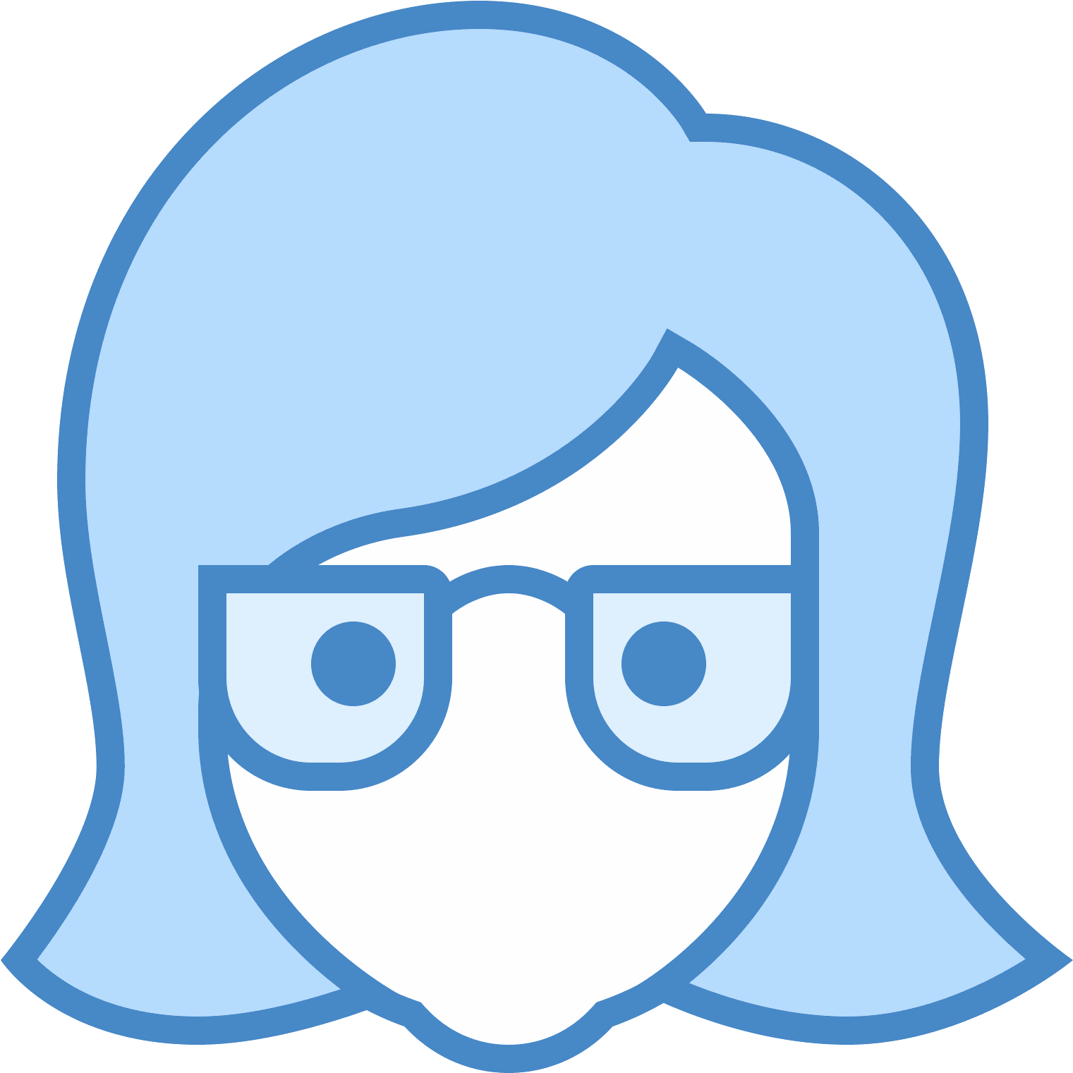 School Director Female Type Icon Free Download - Clip Art - Png Download (1600x1600), Png Download