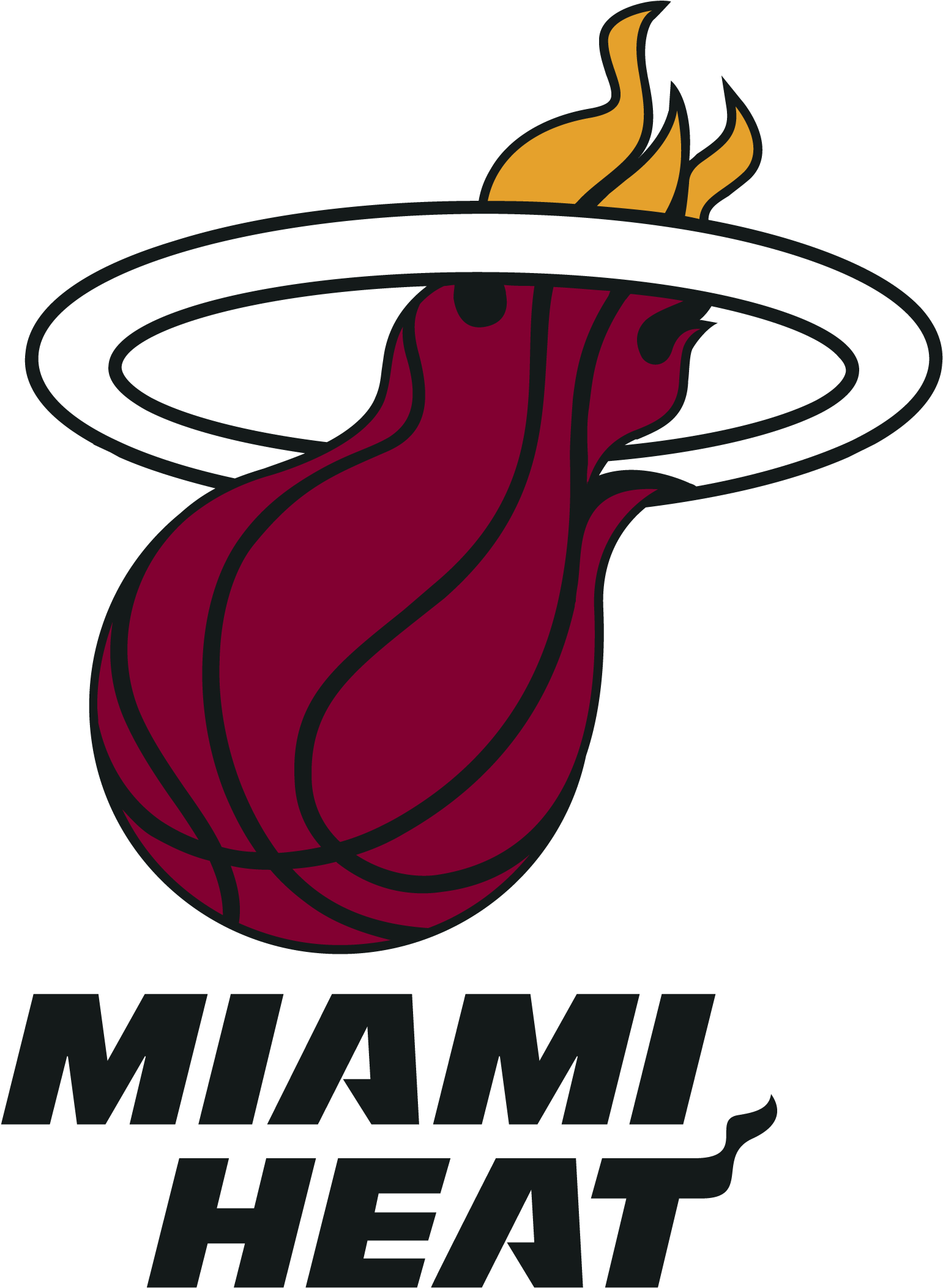 Interesting History Of The Team Name And - Miami Heat Logo 2018 Clipart (3840x2160), Png Download