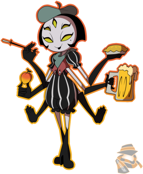She Makes Peach Pie Clipart (500x625), Png Download