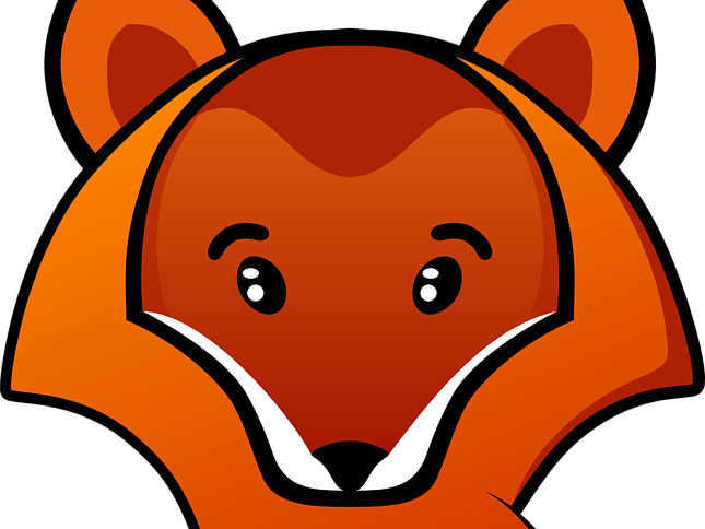 Quiz On Animal Rescue - Cute Orange Fox Large Tote Bag, Adult Unisex, Natural, Clipart (645x484), Png Download