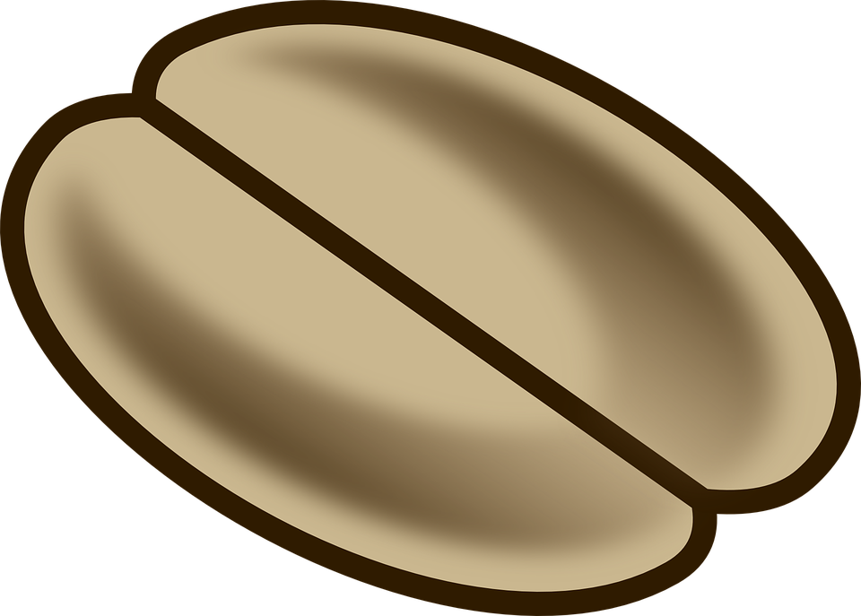 Coffee Bean Clip Art 3, Buy Clip Art - เมล็ด กาแฟ ภาพ วาด - Png Download (960x687), Png Download