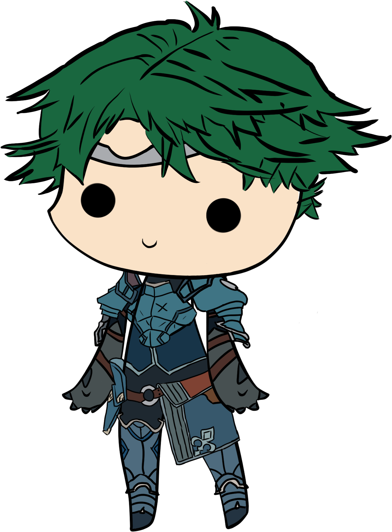 My Second Favorite Character From Valentia, Alm In - Cartoon Clipart (1467x1944), Png Download