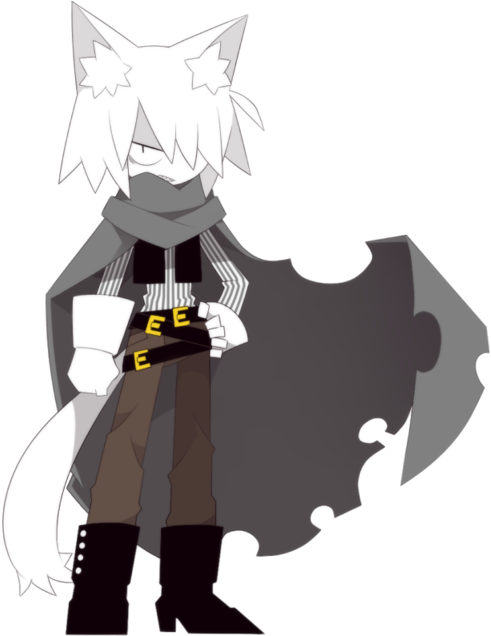 [[ Wolfie02 - 06 - - Ice Scream Mogeko Shirogane Clipart (500x635), Png Download