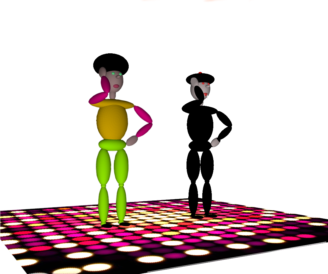 Blobby Dances Macarena December - Illustration Clipart (1104x934), Png Download