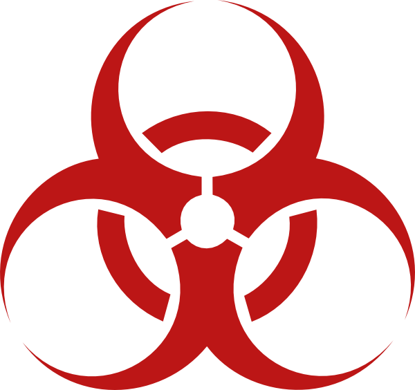 Hazmat Cliparts - Biohazard Symbol - Png Download (600x564), Png Download