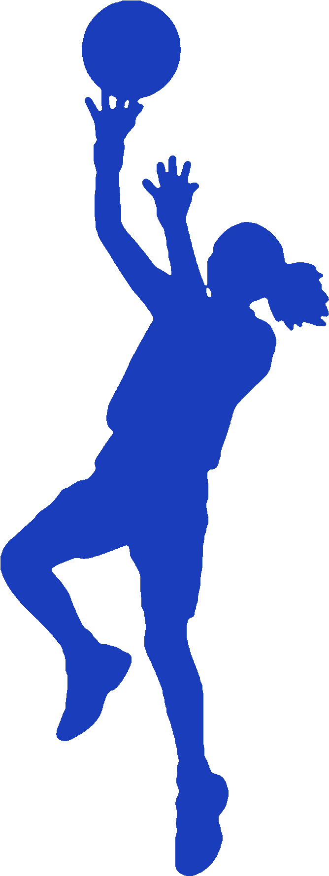 Basketball Clip Freeuse - Girls Basketball - Png Download (1282x2195), Png Download