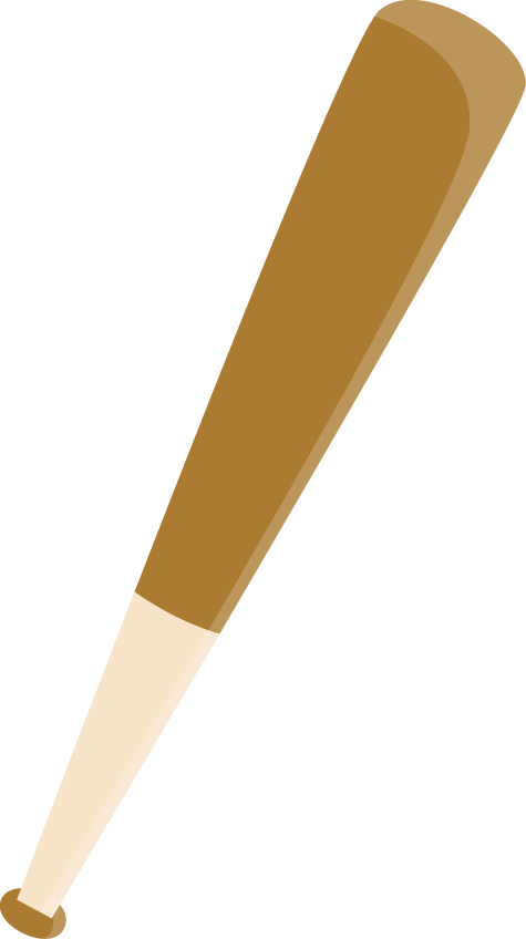 Original - Bat De Beisbol Animado Clipart (475x848), Png Download