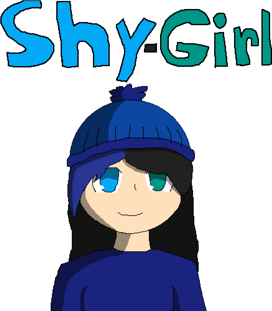 Shy-girl - Cartoon Clipart (1000x1000), Png Download