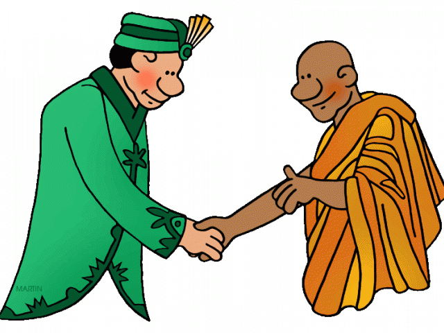 Monk Clipart Thailand Buddha - Clip Art - Png Download (640x480), Png Download