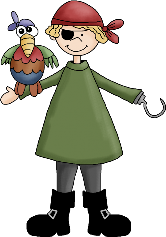 Pirate-577×800 - Birthday 8 Pirate Card Clipart (577x800), Png Download