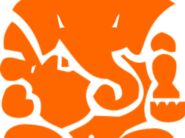 Golden Clipart Ganpati - Shri Ganesh Clipart Png Transparent Png (640x480), Png Download