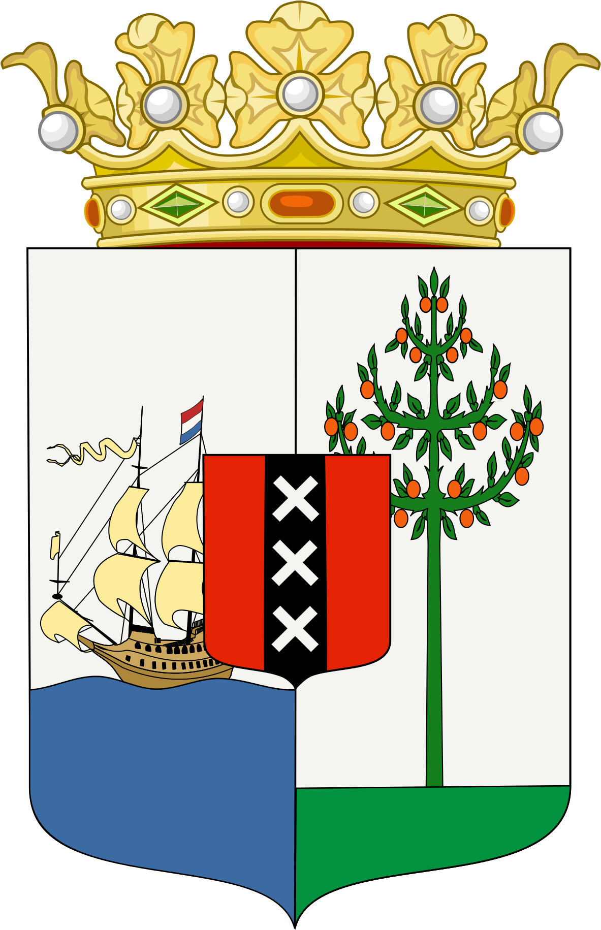 Curaçao - Curacao Government Clipart (1280x1837), Png Download