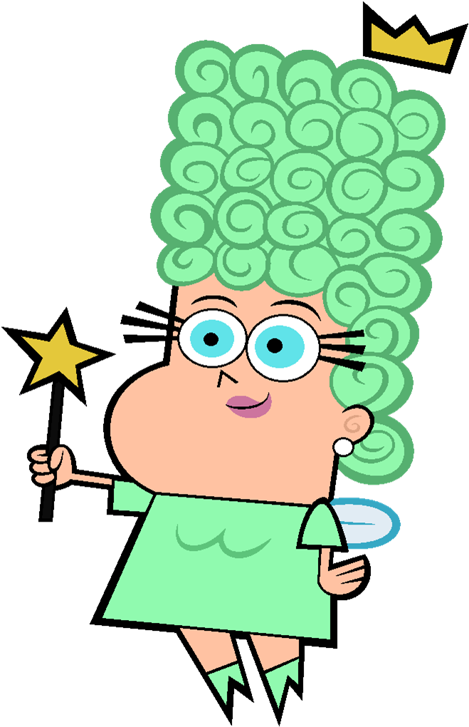 Mama Cosma - The Fairly Oddparents Clipart (686x1045), Png Download