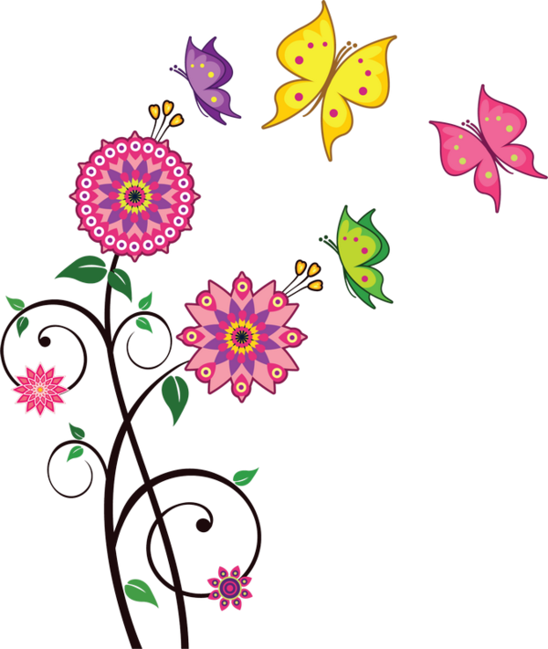 گل بدونه بک گراند Clipart (600x711), Png Download