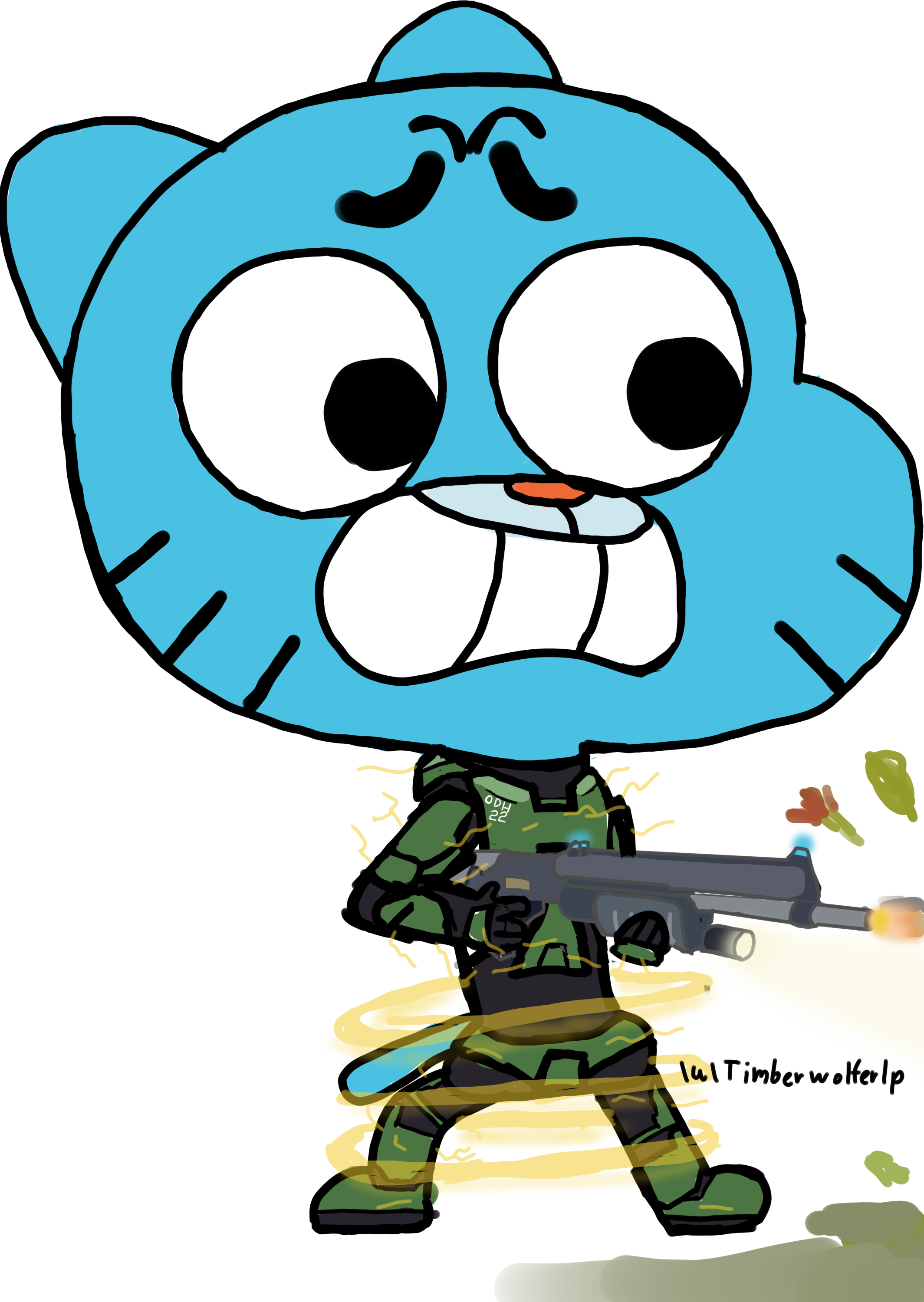 Gumball Fanart Clipart (2129x3000), Png Download