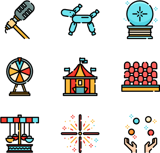 Circus - Objective Line Icon Clipart (600x564), Png Download
