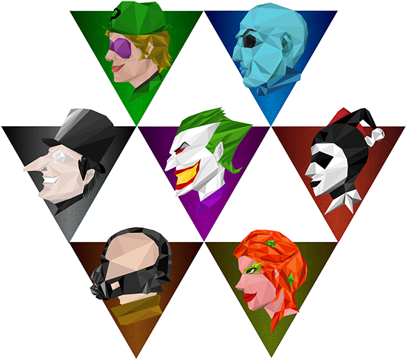 Batman Villains Png Clipart (600x547), Png Download