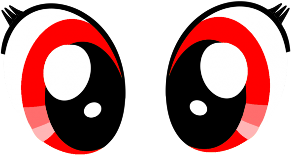 Red Eyes Clipart Boy - Rainbow Dash Cutie Eyes - Png Download (640x480), Png Download