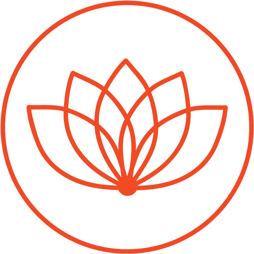 Icon For Wellness Program For The Grind Coworking Community - Lotus Flower Minimal Clipart (1000x1000), Png Download