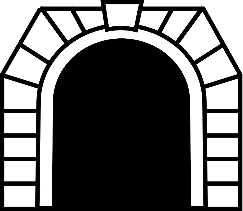 Free Vector Graphic - Tunnel Clipart - Png Download (828x720), Png Download