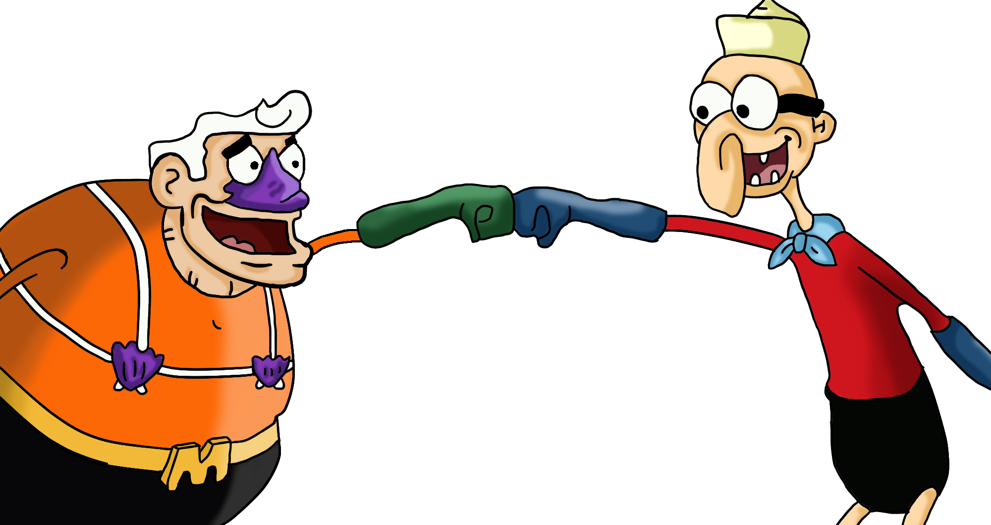 Sirenoman Y Chico Percebe - Imagenes De Sirenoman Y Chico Percebe Clipart (2000x1059), Png Download