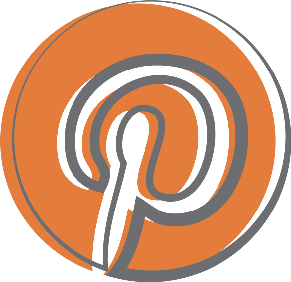 Retro Socialmedia Pinterest - Pinterest Clipart (600x582), Png Download