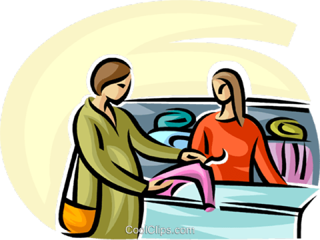 Shopping Clipart Buyer - Women Buying Png Transparent Png (640x480), Png Download