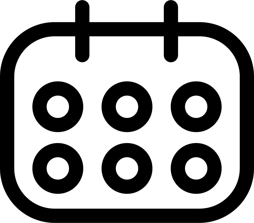 Png File - Calendar Clipart (980x862), Png Download